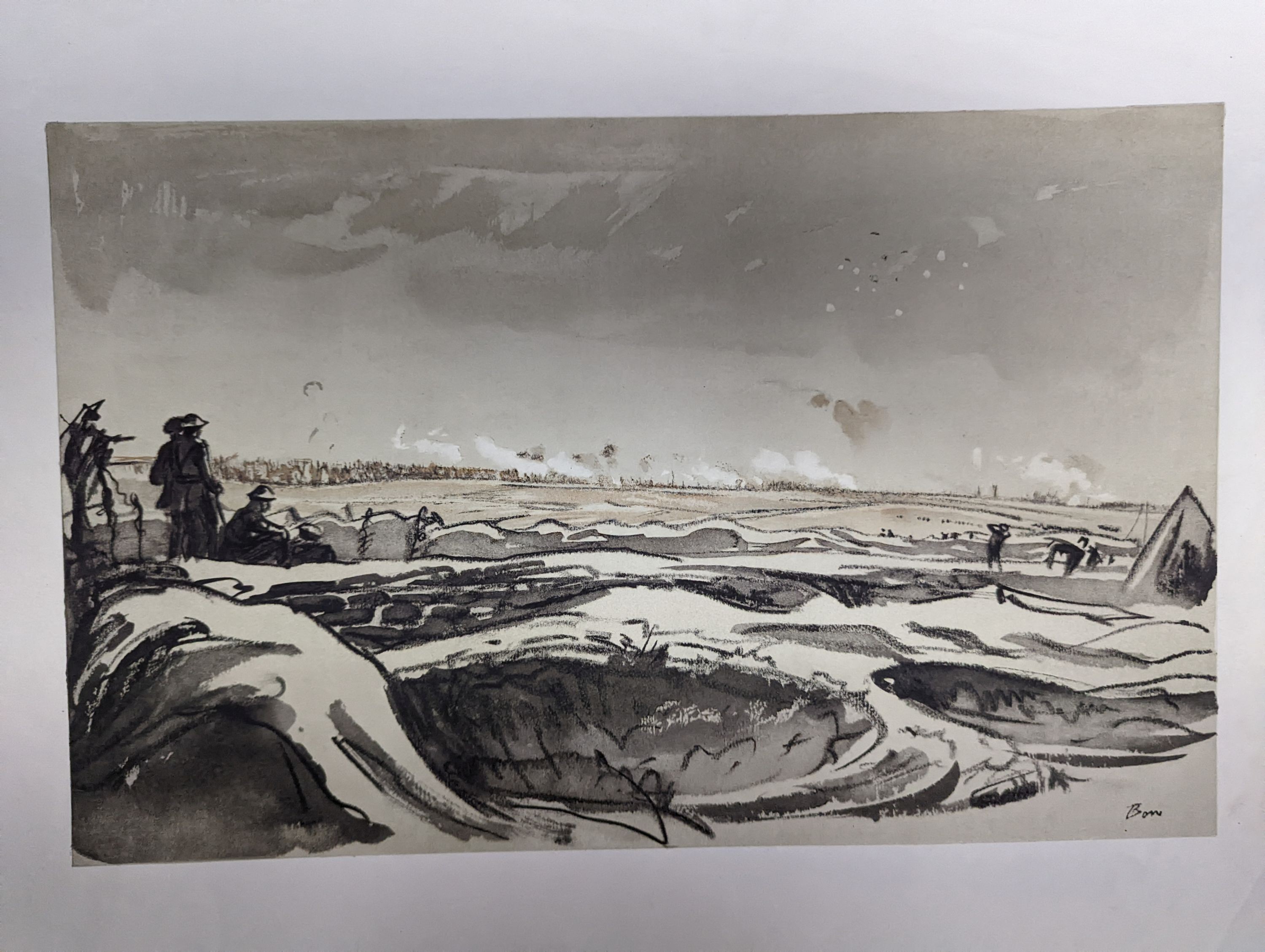After Muirhead Bone, twenty colour prints, Scenes from the Great War, overall 40 x 52cm